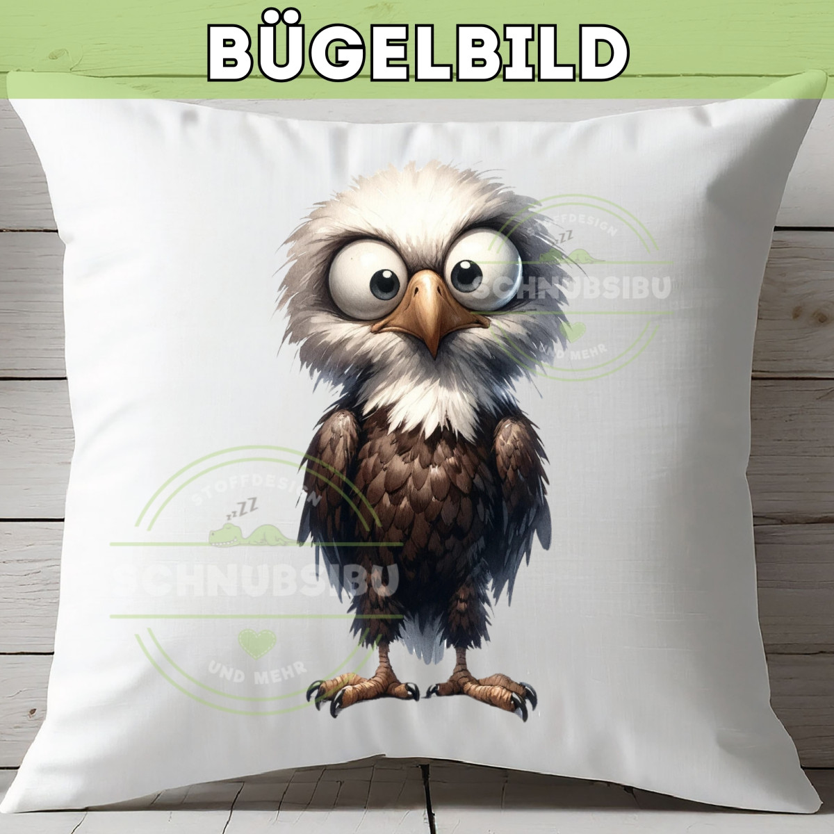 Bügelbild Verrückte Tiere - Adler